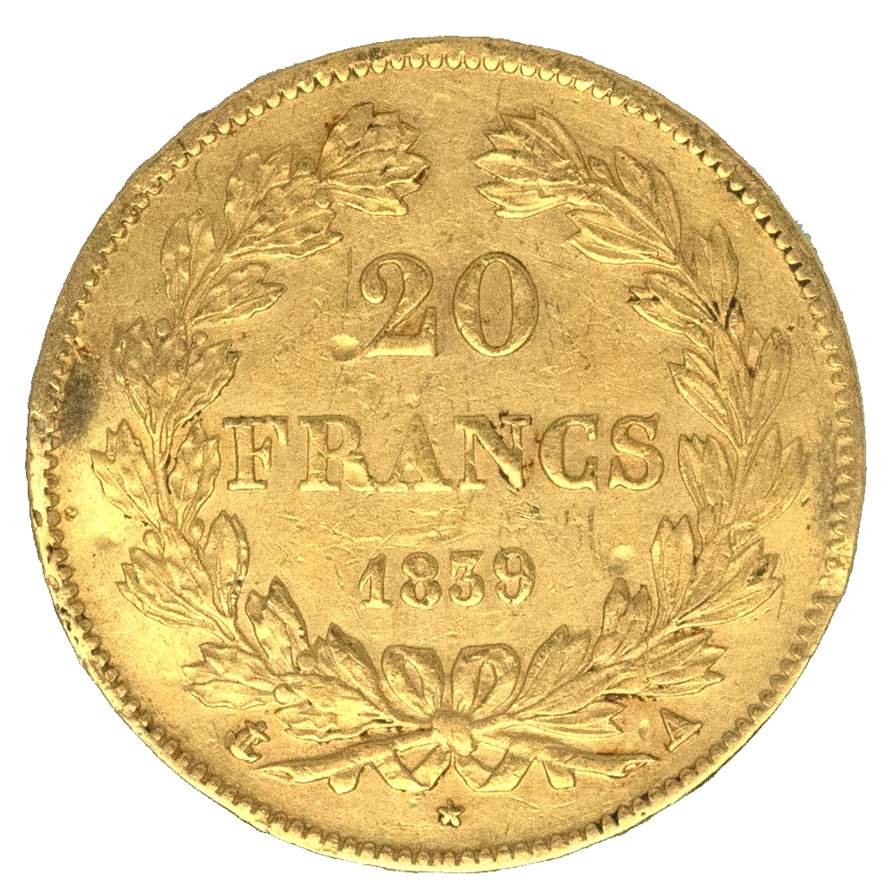 Pièce de monnaie : Louis-Philippe-20 Francs 1839 Paris