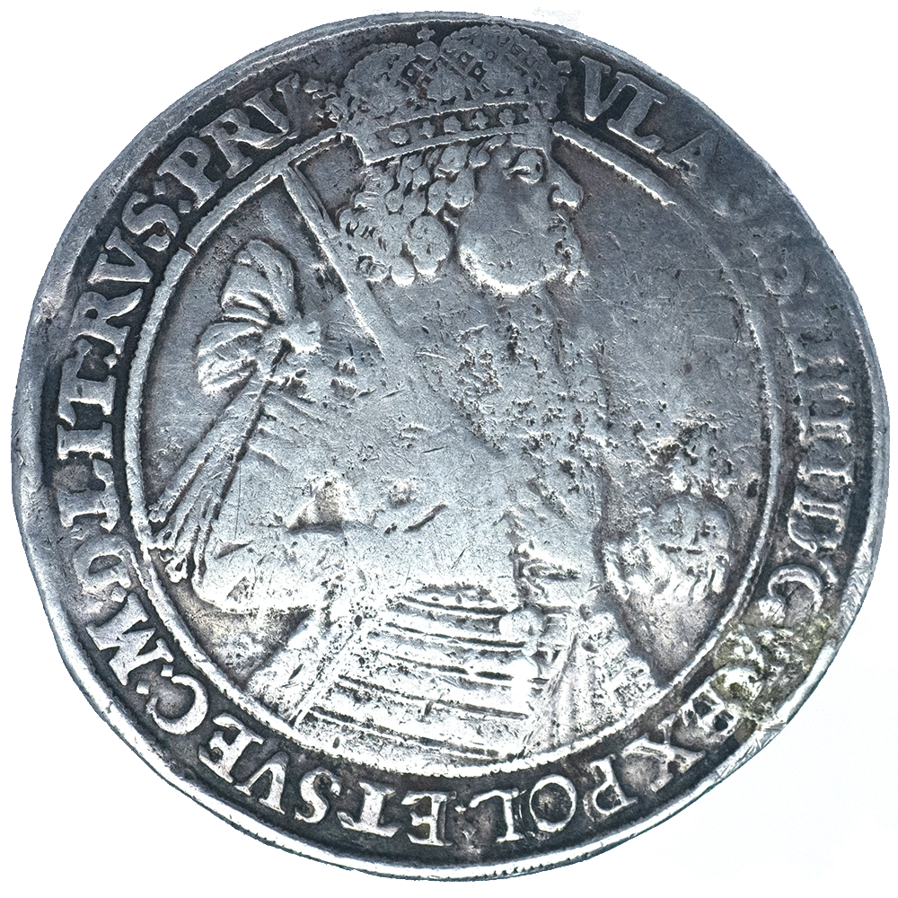 Pièce de monnaie : Pologne 	Ladislas IV Vasa Thaler 1640 Torun