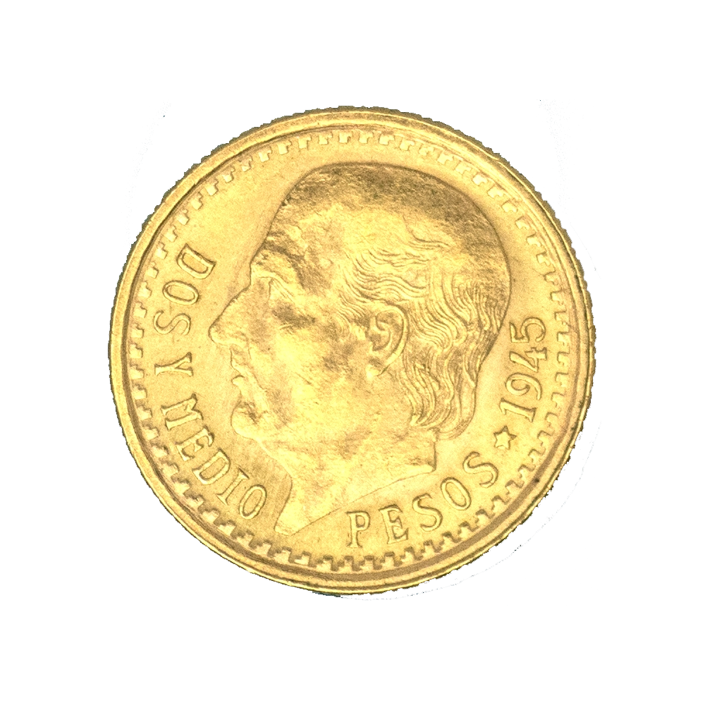 Pièce de monnaie : Mexique-2,5 pesos 1945 Mexico