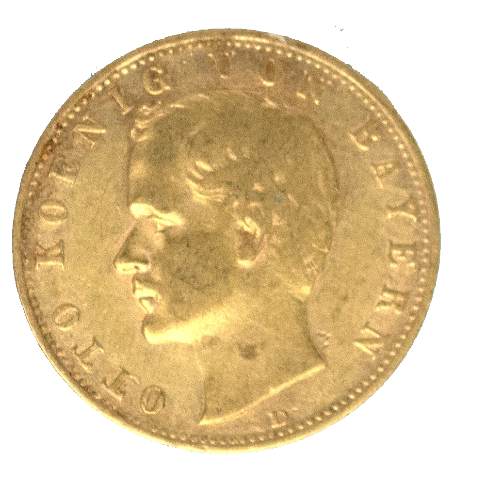Pièce de monnaie : Allemagne-Royaume de Bavière-10 Mark Otto 1898 Munich