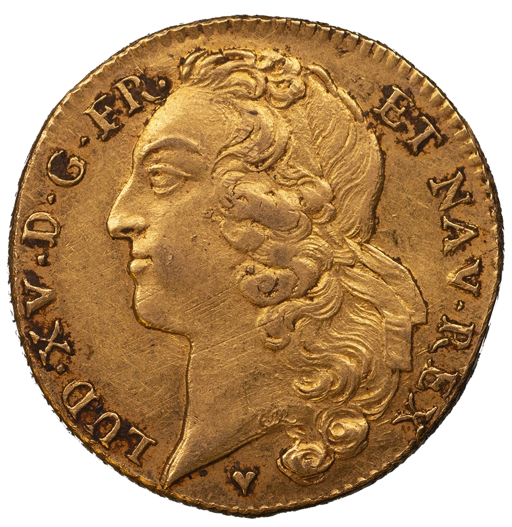 Louis XV - Double Louis d'or au bandeau - 1749 - Strasbourg