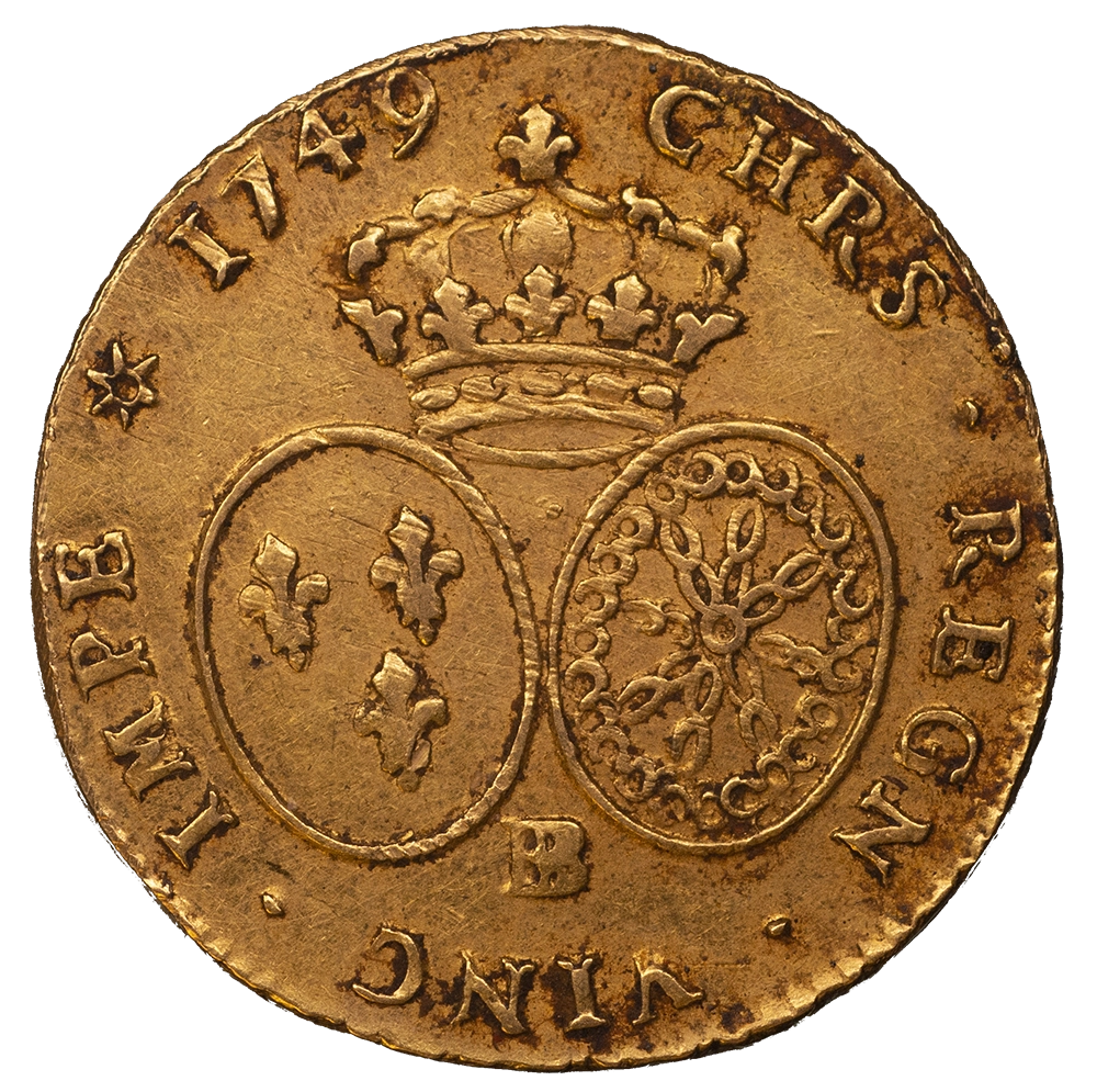 Louis XV - Double Louis d'or au bandeau - 1749 - Strasbourg