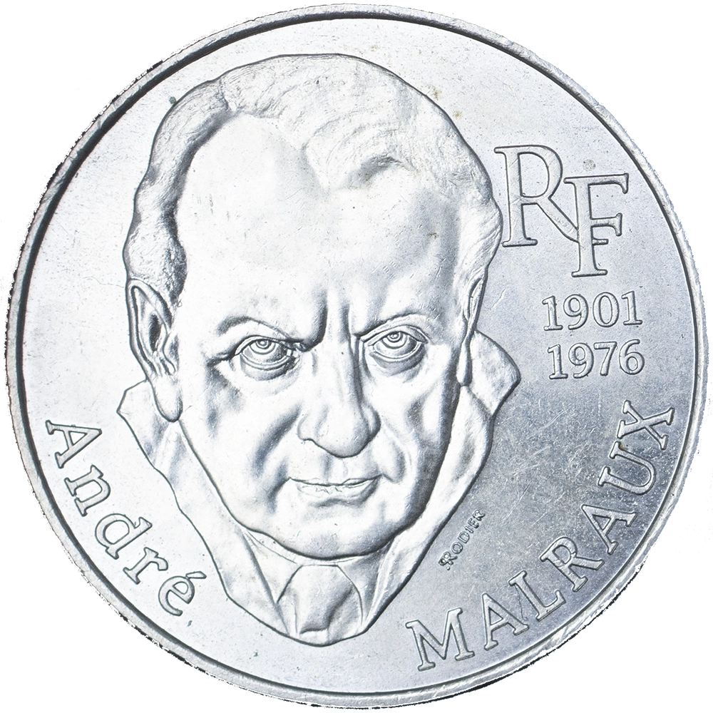 Pièce de monnaie : 100 Francs commémorative André Malraux-1997
