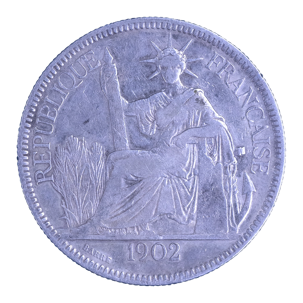 Indochine Française 1 piastre 1902 Paris