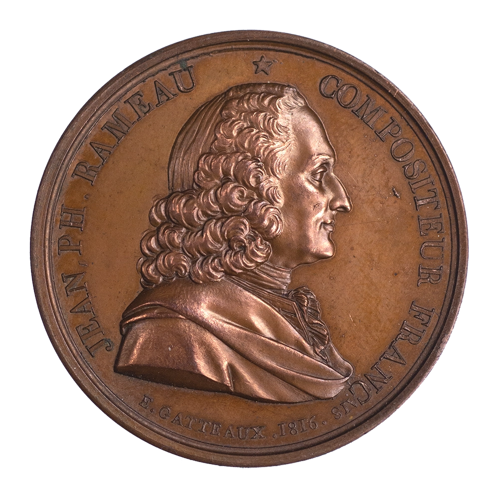 Médaille compositeur Jean Philippe Rameau