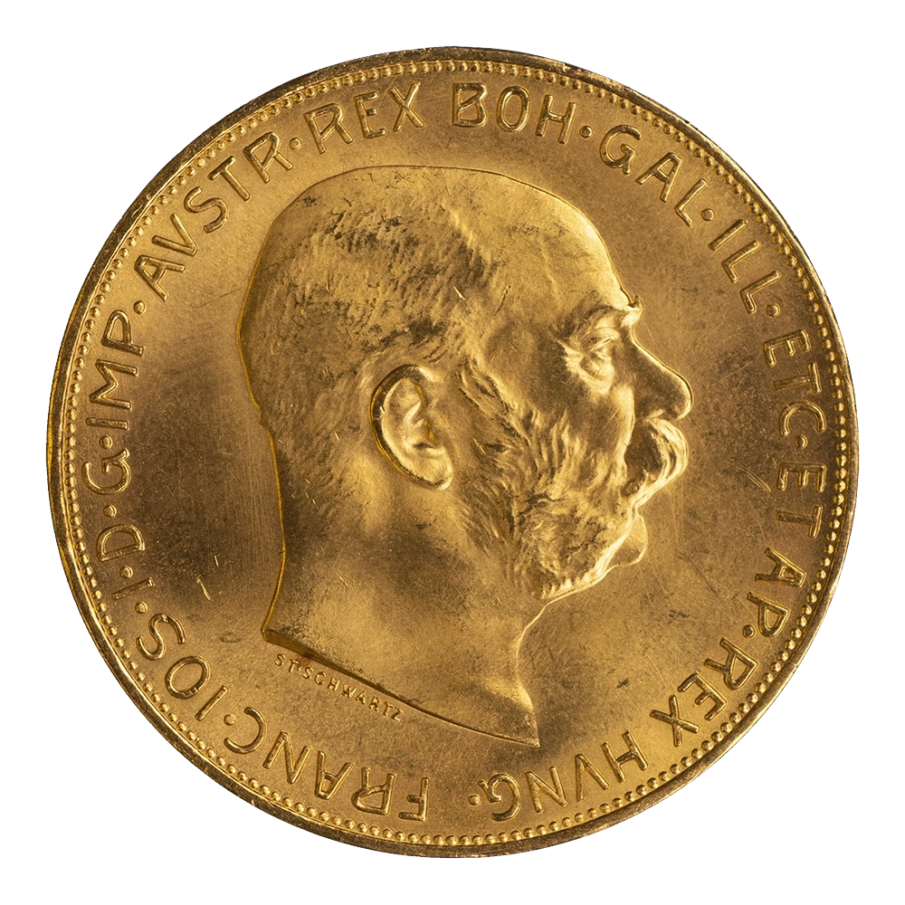 Pièce de monnaie : Autriche-Francois-Joseph 100 corona 1915 Vienne