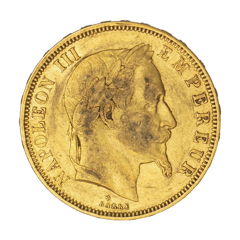 Pièce de monnaie : Second-Empire-50 Francs Napoléon III Tête laurée 1862 Strasbourg.