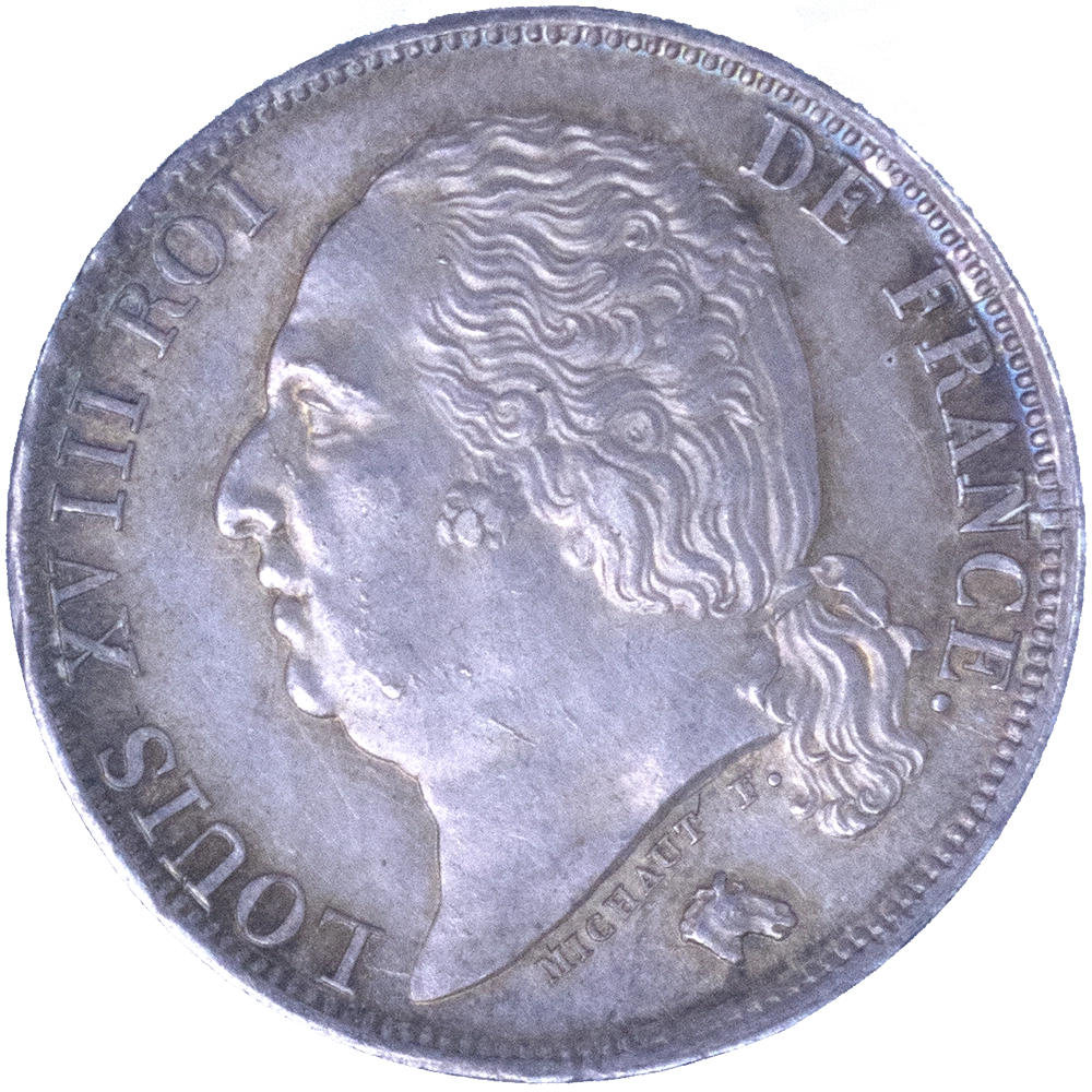 Pièce de monnaie : Louis XVIII-1 Franc 1822 Paris