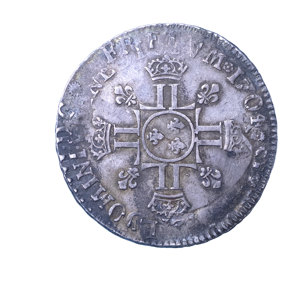 Pièce de monnaie : Louis XIV-Demi écu réformé 1701 atelier indéterminé