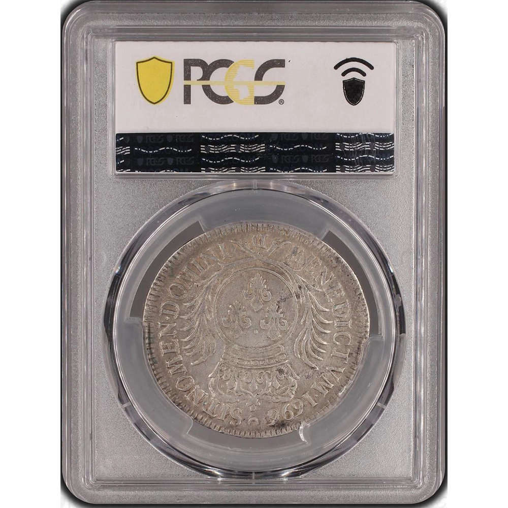 Pièce de monnaie gradée PCGS VF35-Louis XIV-Demi-Écu réformé aux palmes 1696 Lyon