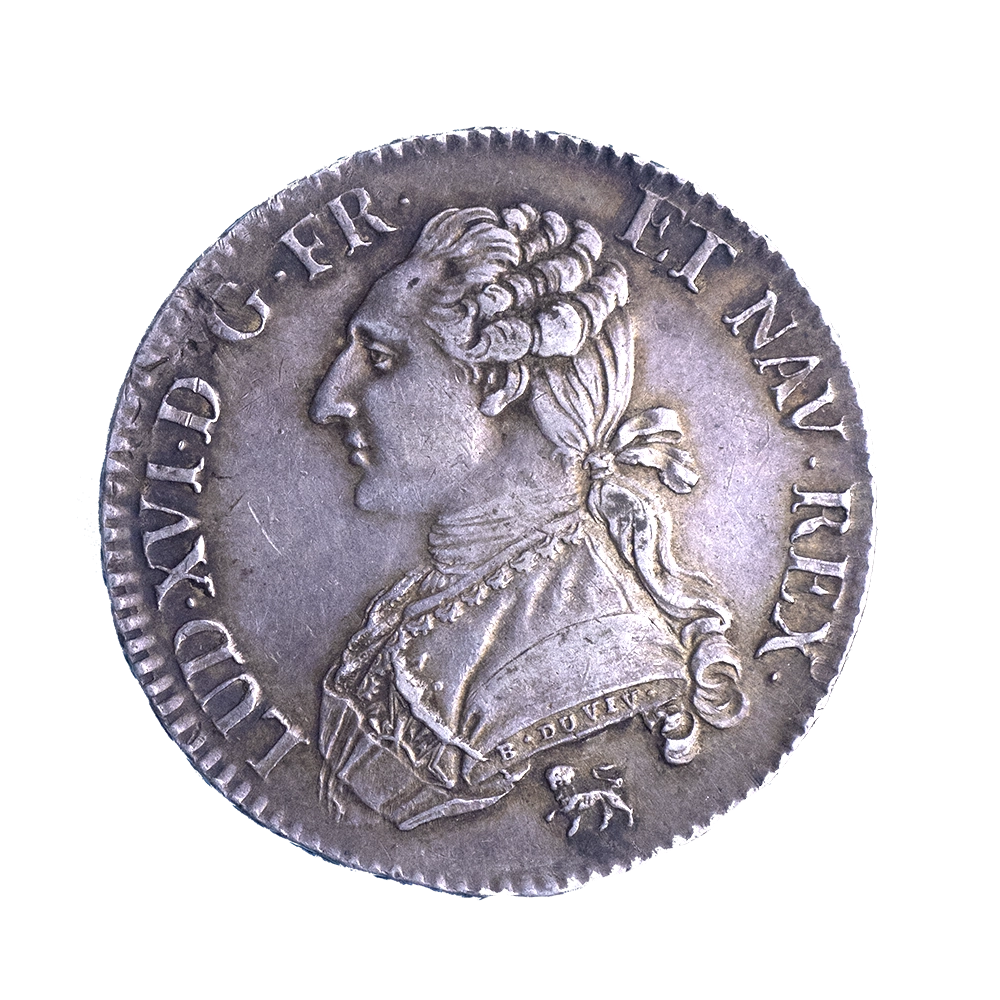Pièce de monnaie : Louis XVI- Demi Écu aux branches d'olivier 1792 Paris