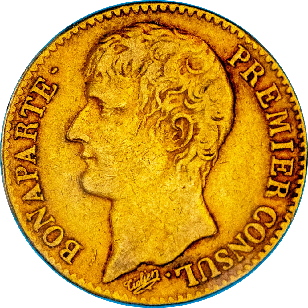 Consulat 40 Francs Bonaparte Premier Consul an 12 Paris